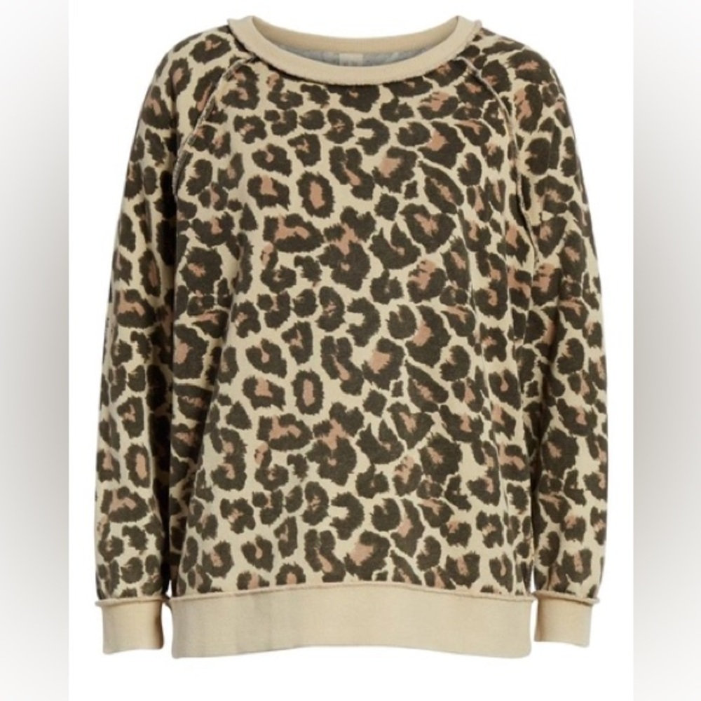 Free People S “Go on Get Floral” sweatshirt